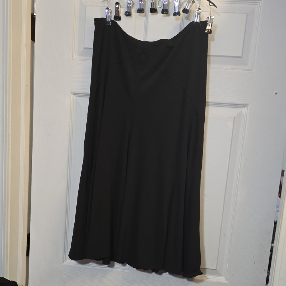 Anne Klein Classic Black A-Line Skirt